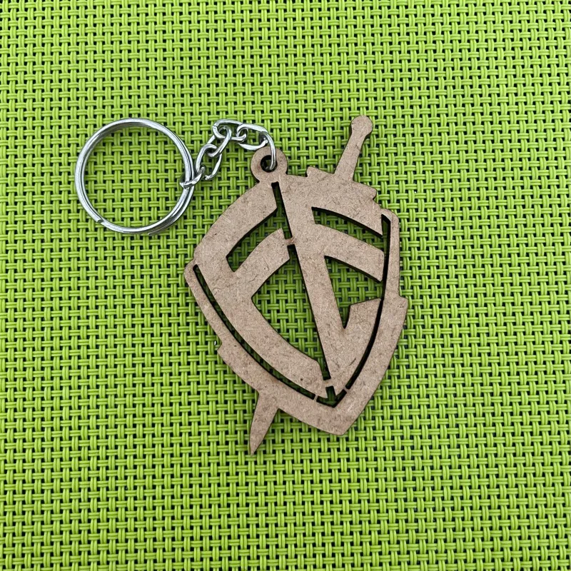 Kit Chaveiros MDF Escudo da Fé - Lembrancinha Religiosa