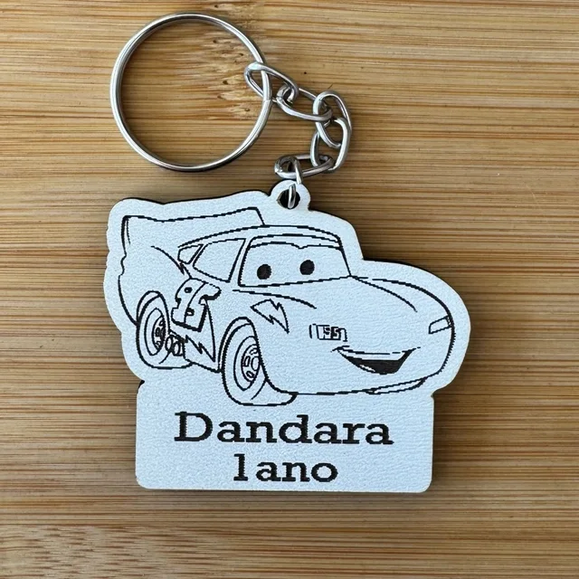 Kit Chaveiros Carros MDF Personalizado – Aniversário Infantil Tema Corrida