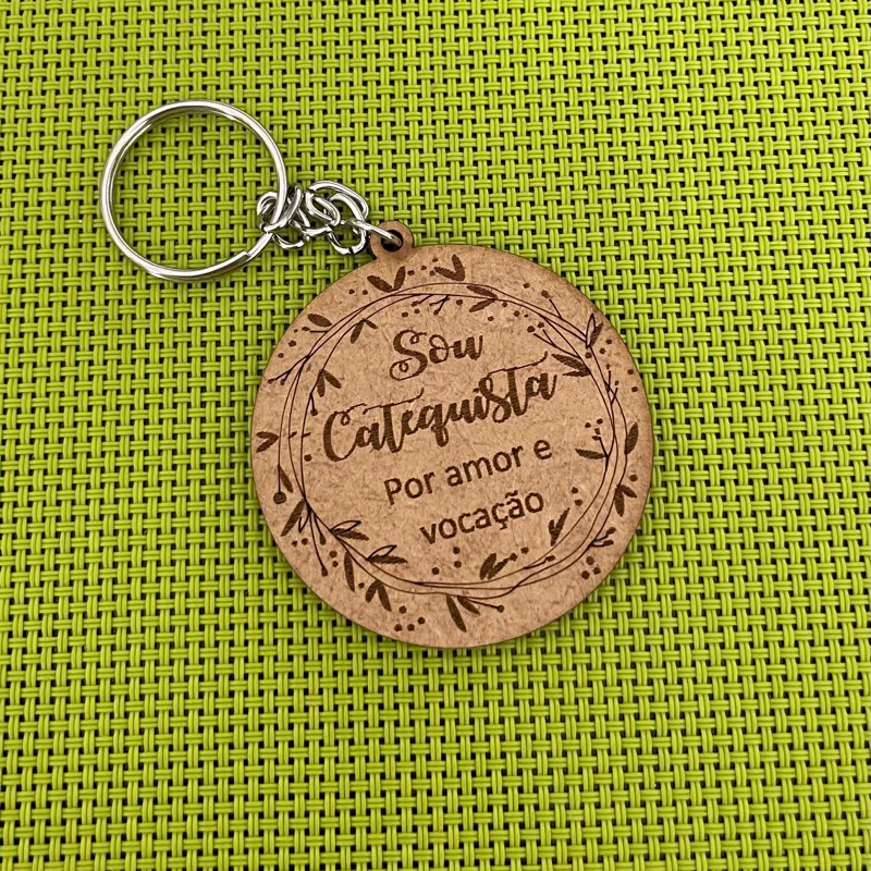 Kit Chaveiros MDF Catequista - Lembrancinha Religiosa