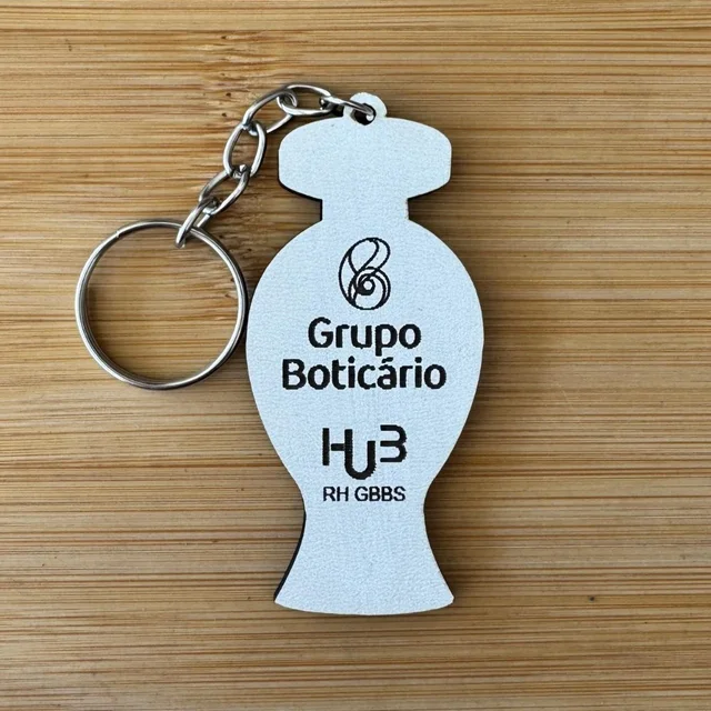 Kit Chaveiros Corporativos MDF Personalizados – Lembrancinha Empresarial RH Empresa