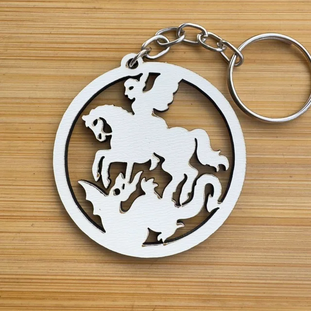 Kit Chaveiro São Jorge MDF Personalizado Lembrancinha Religiosa