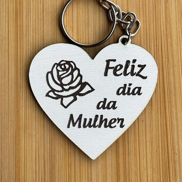Kit Chaveiros Dia da Mulher MDF Personalizado Mulheres Evento Igreja