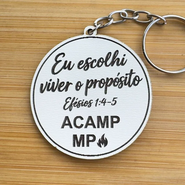 Kit Chaveiros - Acampamento Religioso Personalizado MDF Igreja Jovens