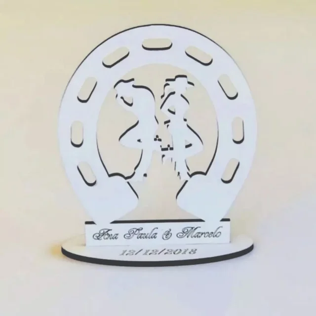 Centro de Mesa MDF Casamento – Kit com Nomes Personalizados