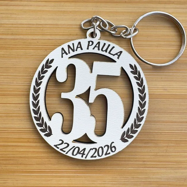 Kit Chaveiros - Aniversário Tema Personalizado MDF Lembrança Festa Evento