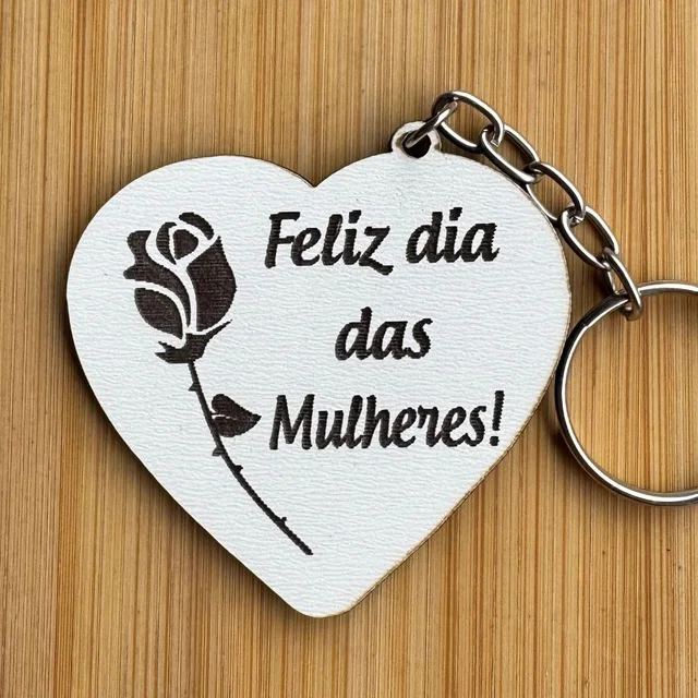 Kit Chaveiros Dia da Mulher MDF Lembrancinha Mulheres de Fé Igreja