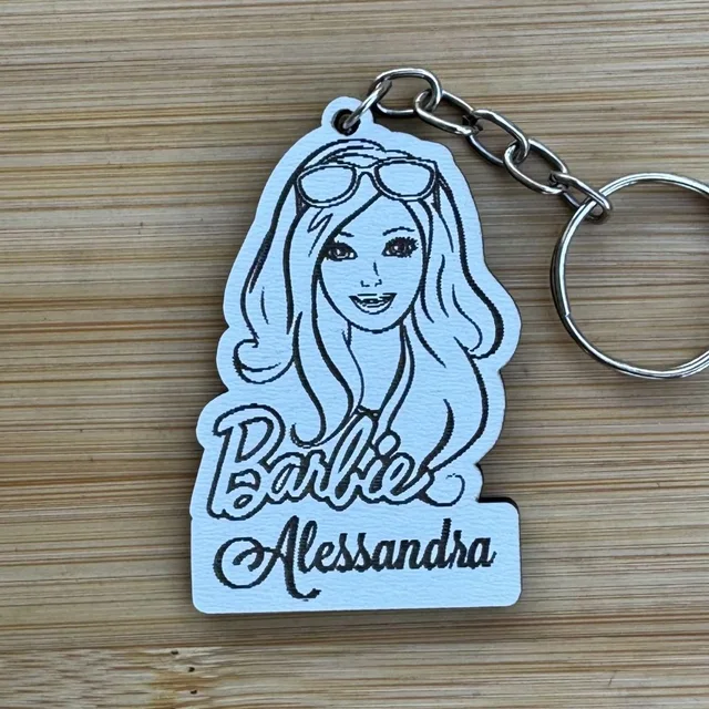 Kit Chaveiros Barbie Personalizado MDF Aniversário Infantil