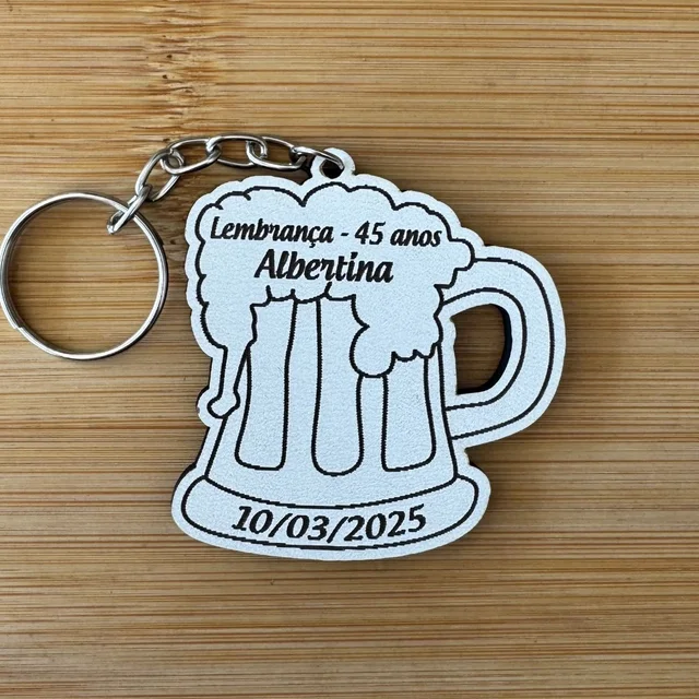 Kit Chaveiros MDF Personalizados – Aniversário Adulto, Festa e Confraternização