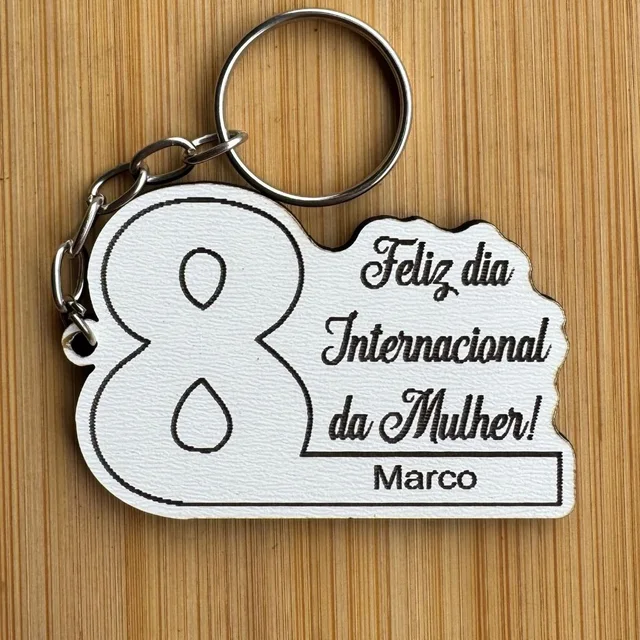 Kit Chaveiros Dia da Mulher Personalizados MDF Evento Feminino Cristão