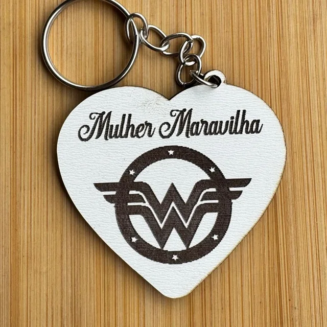 Kit Chaveiros Dia da Mulher Personalizado MDF Encontro Feminino