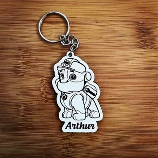 Kit Chaveiros MDF Patrulha Canina - Lembrancinha de  Aniversário