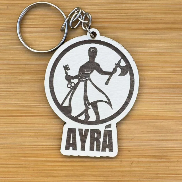 Kit Chaveiros Ayra Orixá MDF Personalizado Religião Umbanda Candomblé