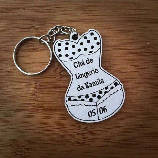 Kit Chaveiros MDF Lembrancinha Chá de Lingeries
