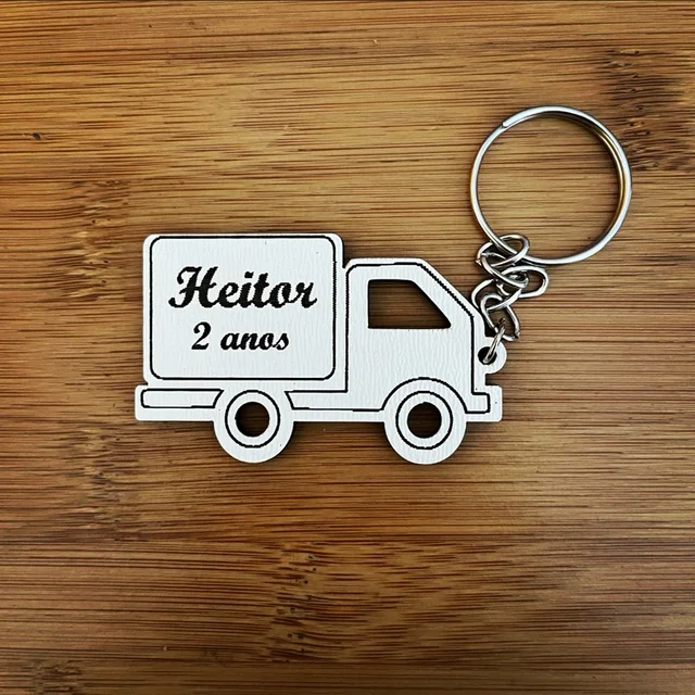Kit Chaveiros MDF Caminhão - Lembrancinha de Aniversário