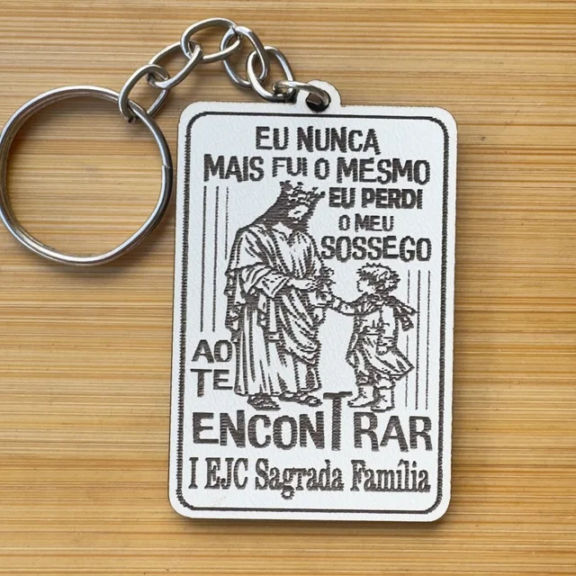 Kit Chaveiros Religioso EJC MDF Personalizado Retiro Encontro Igreja