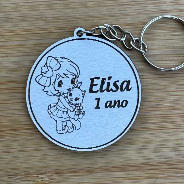 Kit Chaveiros Personalizados MDF Moranguinho Baby – Lembrancinha de Aniversário