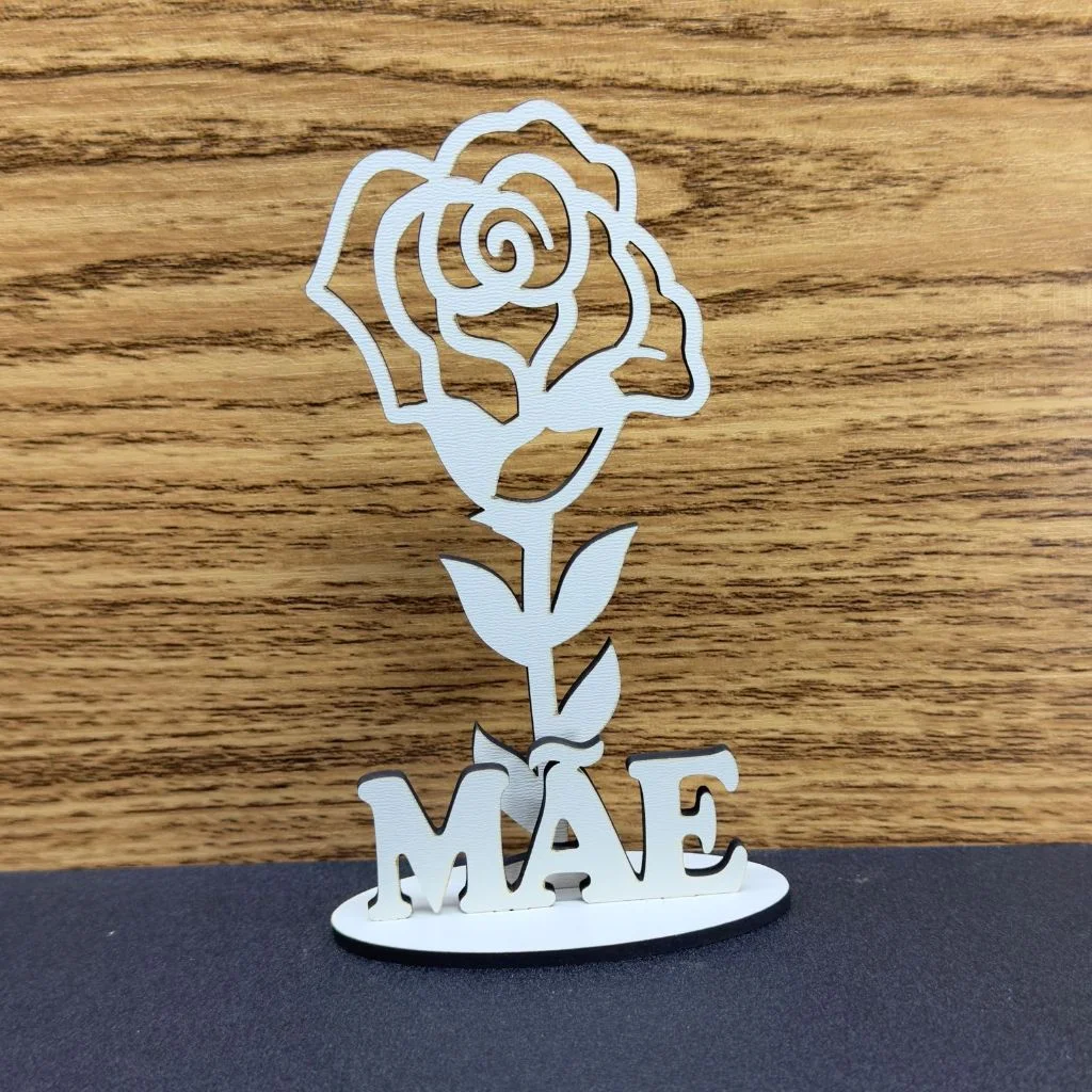 Kit Lembrancinha Dia das Mães em MDF Rosa Mãe Decorativa