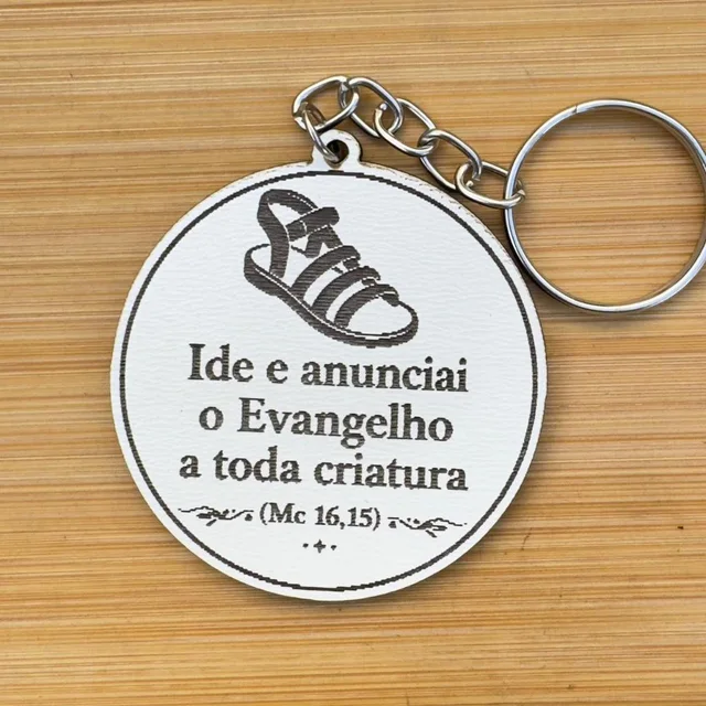 Kit Chaveiros Religioso Evangelização MDF Versículo Bíblico Igreja Event