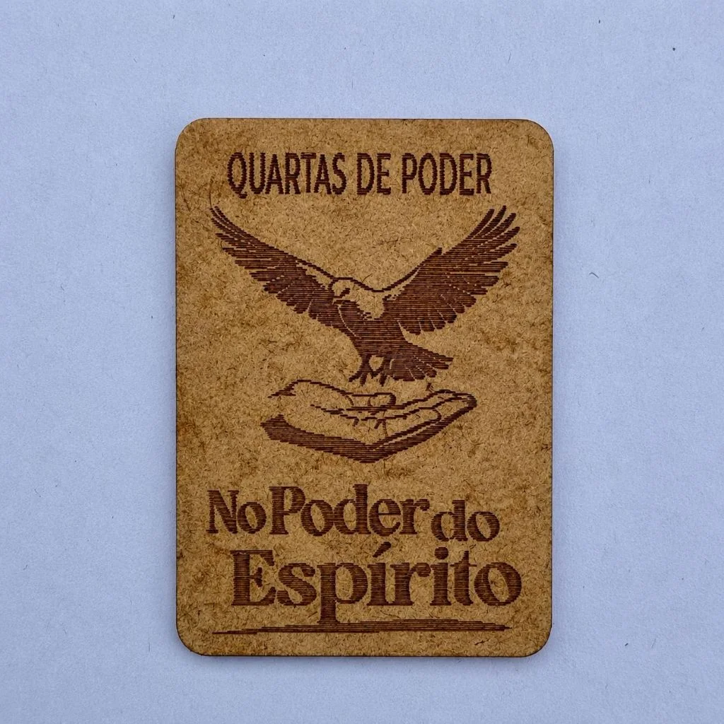 Kit Imãs Religiosos Quartas de Poder Personalizado MDF Igreja Culto Evangélico Lembrancinha