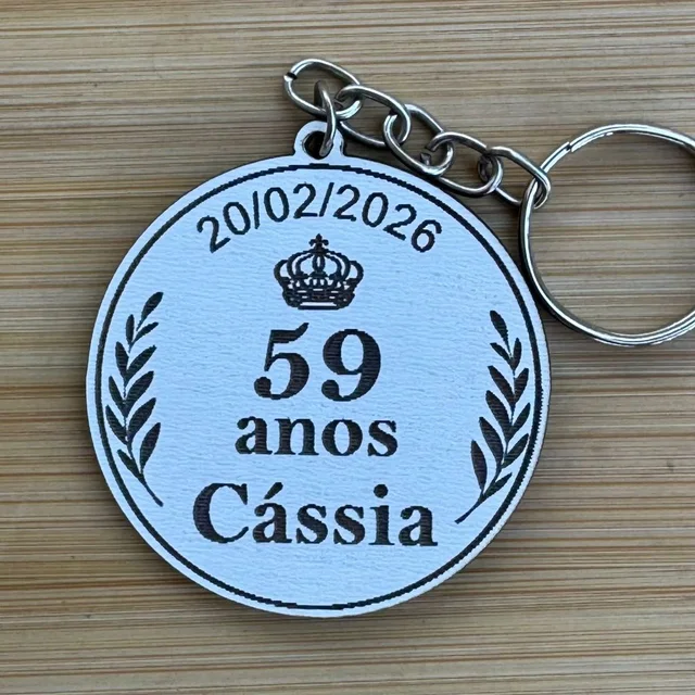 Kit Chaveiros Personalizados MDF Aniversário Lembrancinha Personalizada