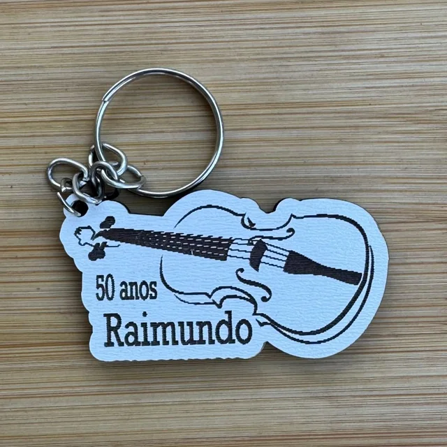 Kit Chaveiros Violino Personalizados MDF Lembrancinha Aniversário Música