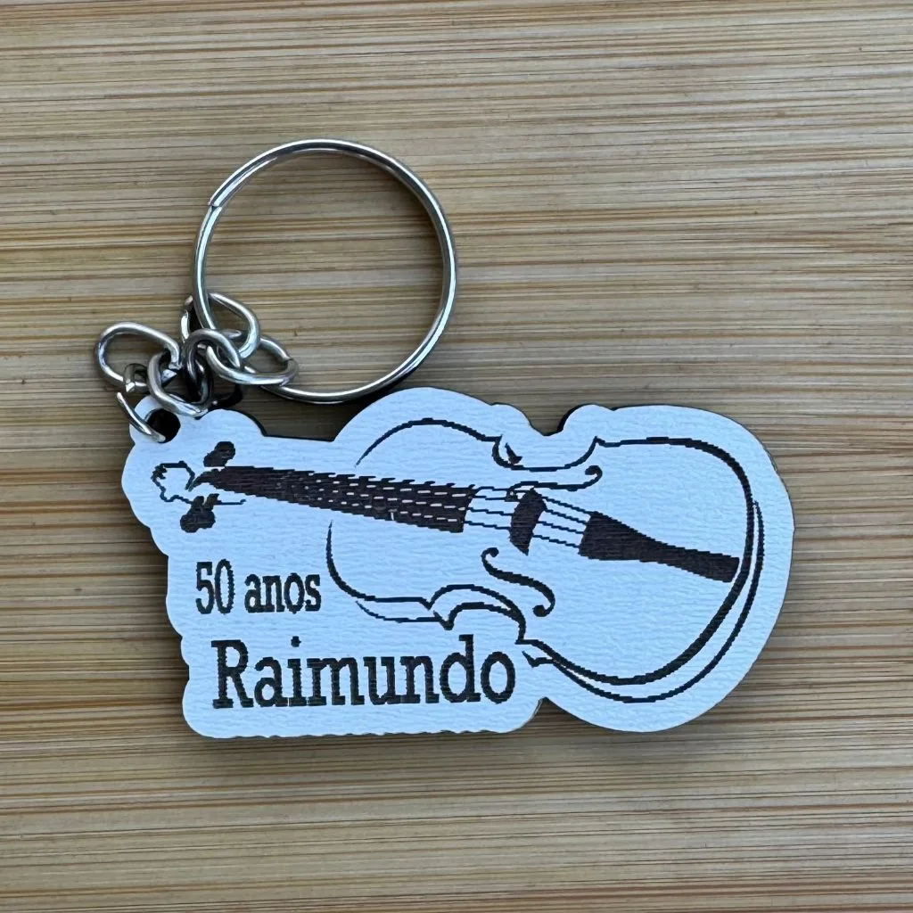 Kit Chaveiros Violino Personalizados MDF Lembrancinha Aniversário Música