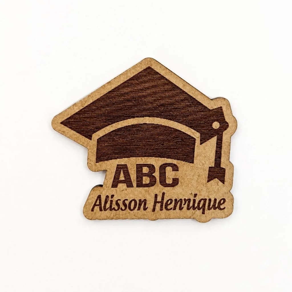 Kit Imãs de Geladeira Formatura ABC Personalizado MDF Lembrancinha Escolar Infantil Pré Escola