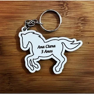 Kit Chaveiros MDF Cavalo Fazendinha - Lembrancinha de Aniversário