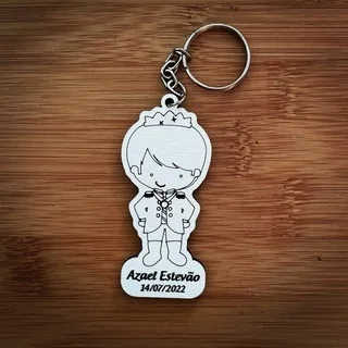 Kit Chaveiros MDF Pequeno Principe - Lembrancinha de Aniversário
