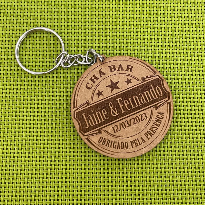 Kit Chaveiros MDF Lembrancinha Chá Bar