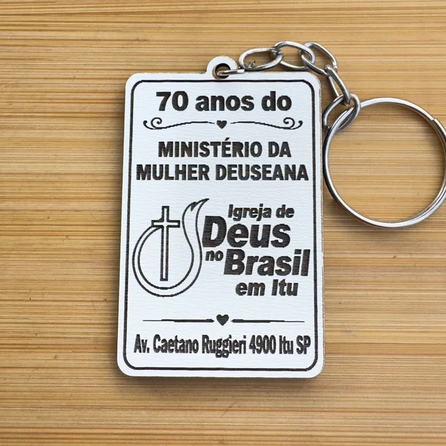 Kit Chaveiros - Ministério Mulheres Personalizado MDF Igreja Evento Religioso
