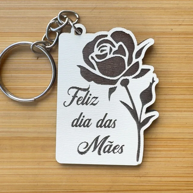 Kit Chaveiros Rosa – Lembrancinha Dia das Mães