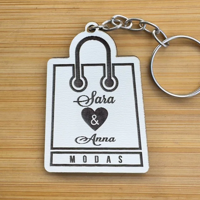 Kit Chaveiros - Loja Moda Personalizado MDF Empresa Sacola Cliente